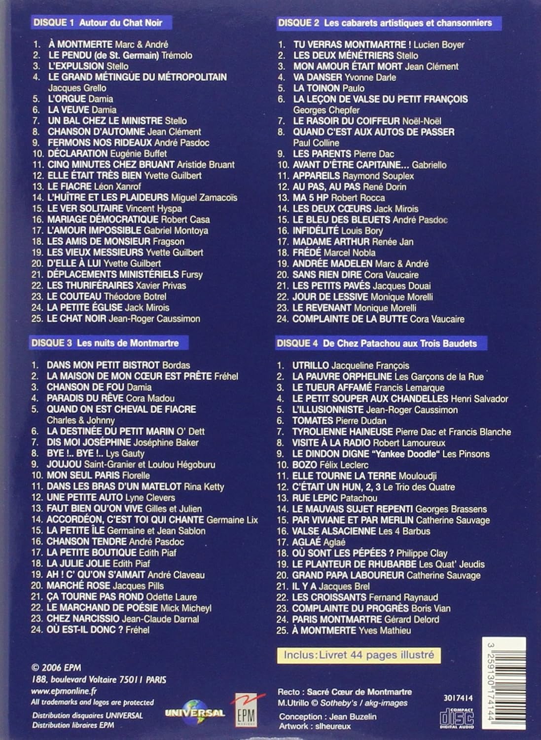 Paris: Montmarte (4 CD)