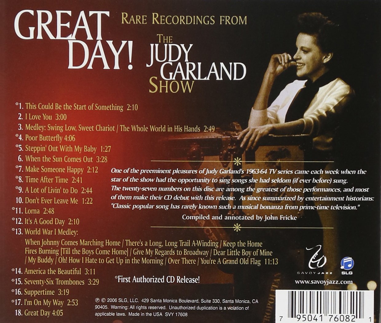 Great Day! Rare Recordings From The Judy Garland Show