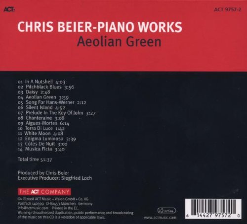 Piano Works VIII-Aeolian Green