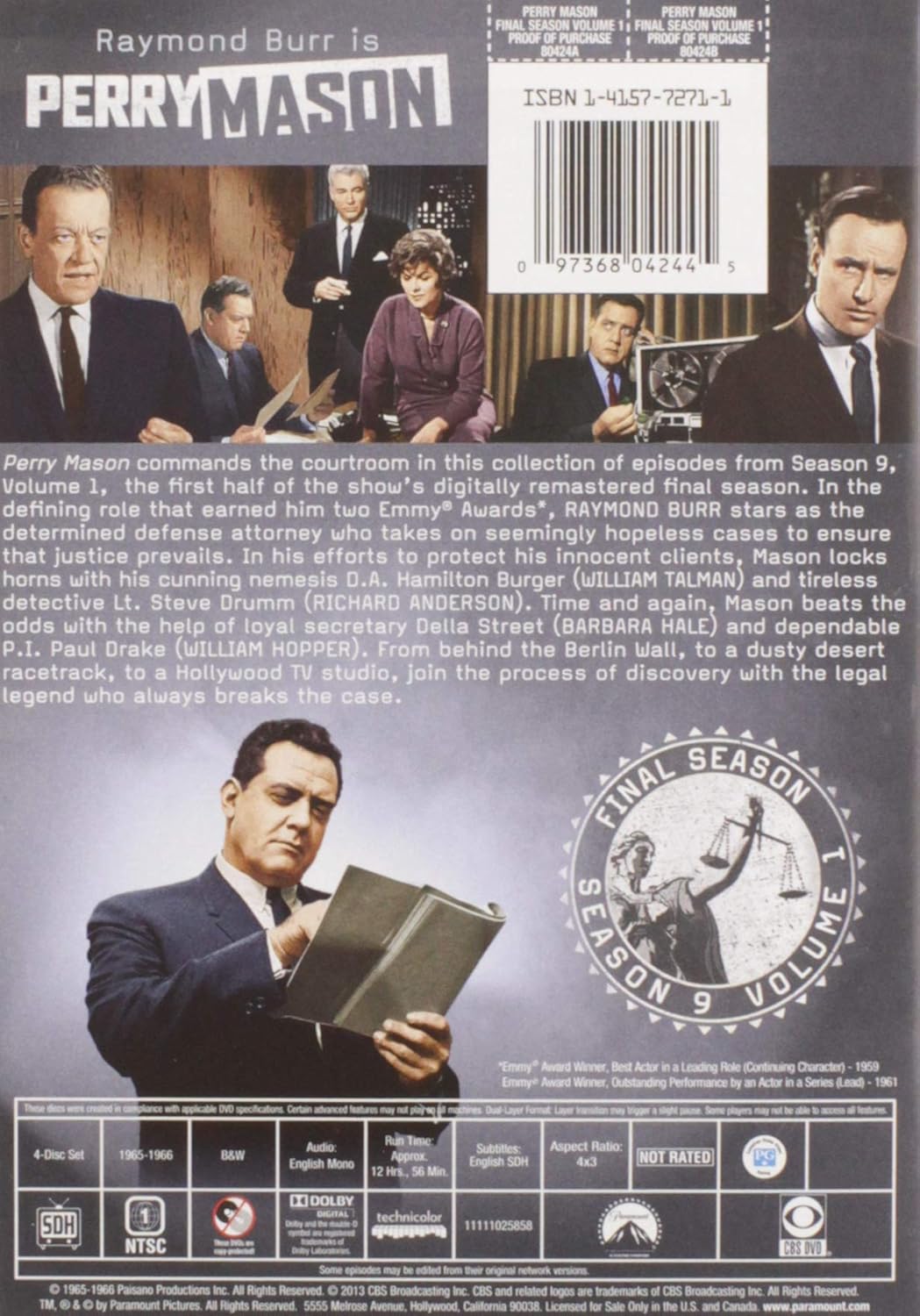Perry Mason: Season Nine, Volume One - The Final Season