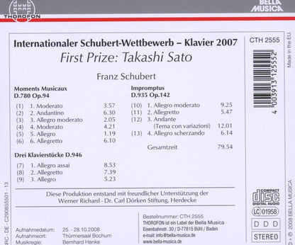 Int Schubert Competition 2007 Winner
