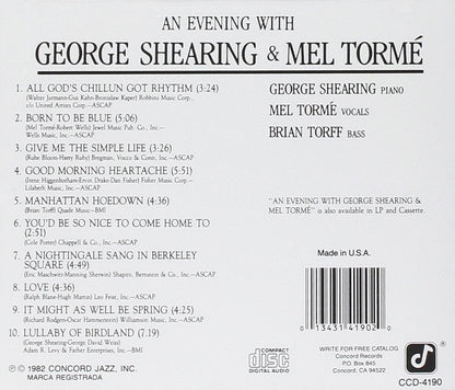 George Shearing & Mel Torme-An Evening With