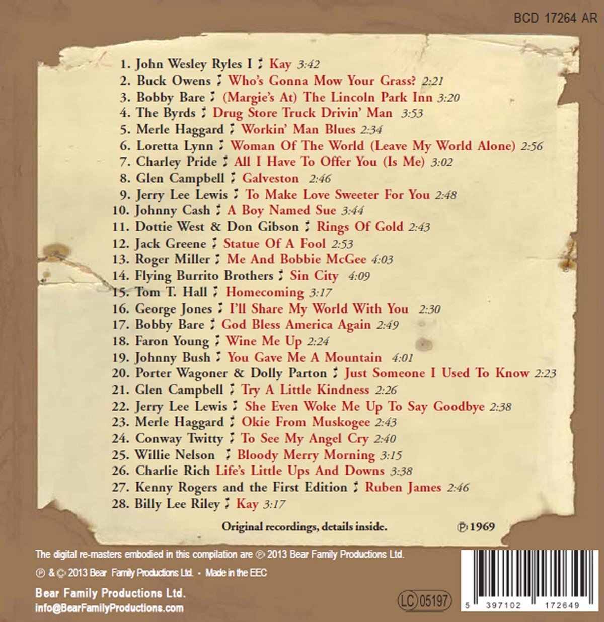 Country & Western Hit Parade 1969 / Various