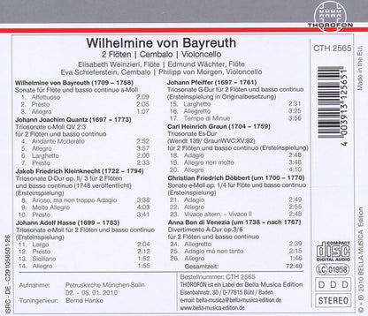 Wilhelmine Von Bayreuth: Chamber Music
