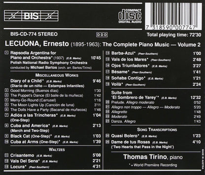 Lecuona/complete Piano Music 2
