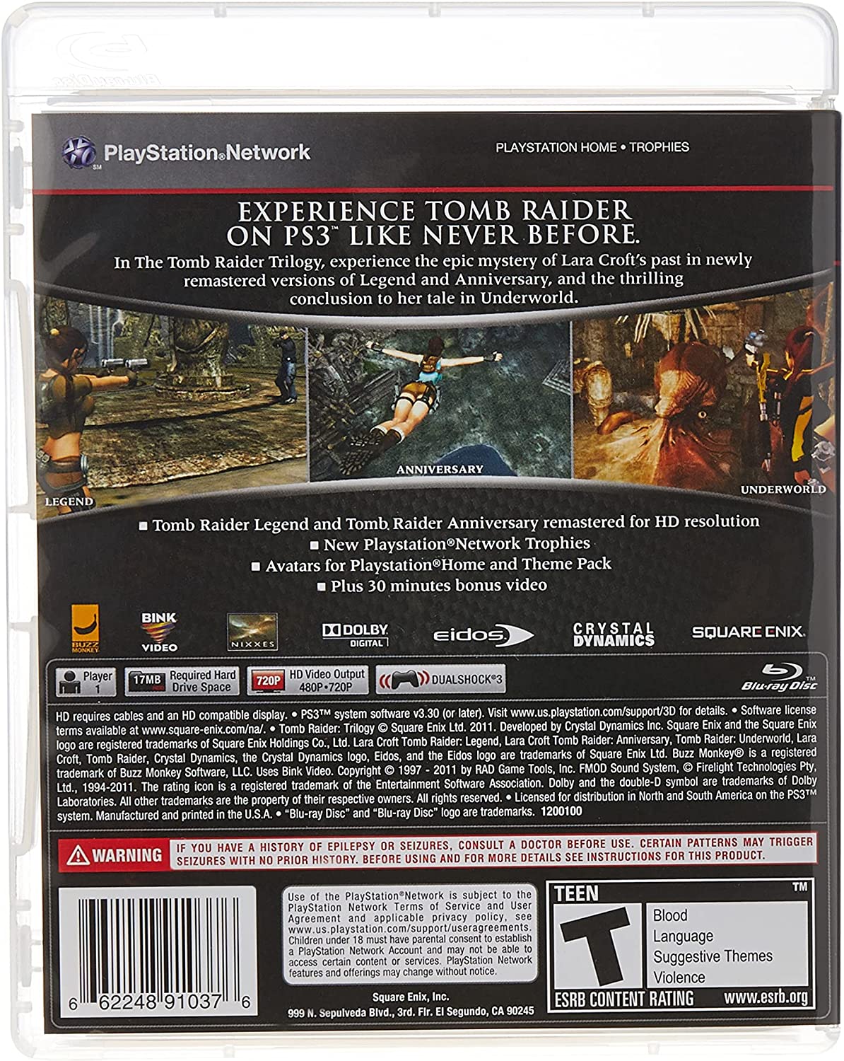 Tomb Raider Trilogy(PS3