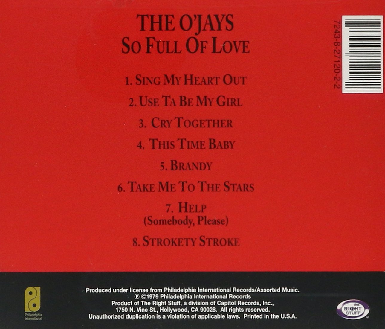O`Jays-So Full Of Love