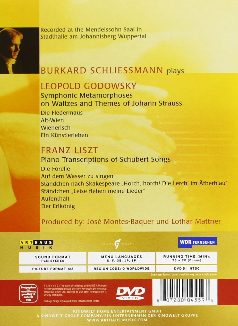 Burkard Schiessmann - Godowsky/Liszt (+DVD-Audio