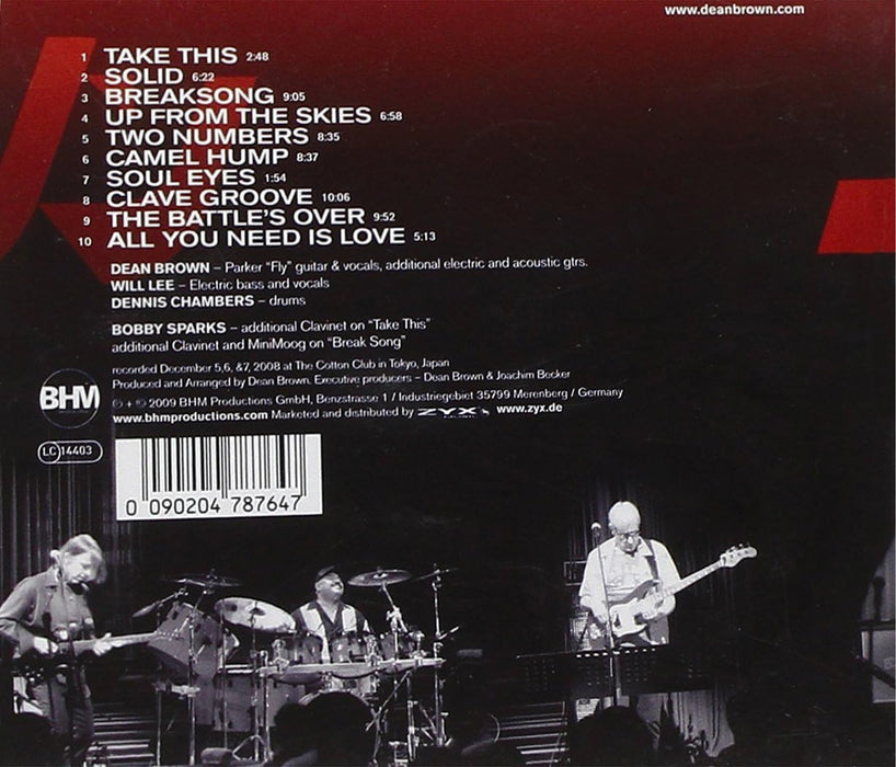 Dean Brown whit Dennis Chambers+Will Lee: DBIII live at the Cotton Club Tokyo