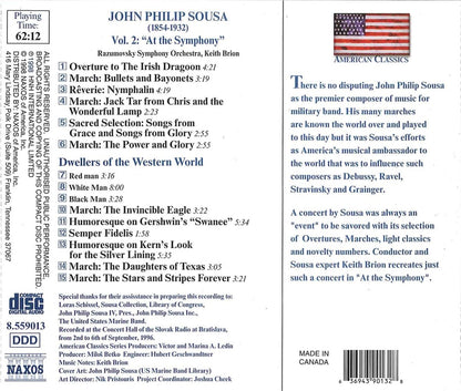 John Philip Sousa: At the Symphony, Vol. 2