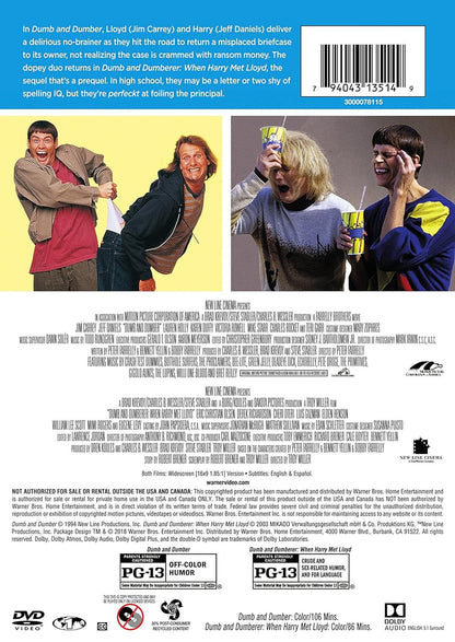 Dumb and Dumber/Dumber and Dumberer (DBFE) (WS) (Franchise Art)