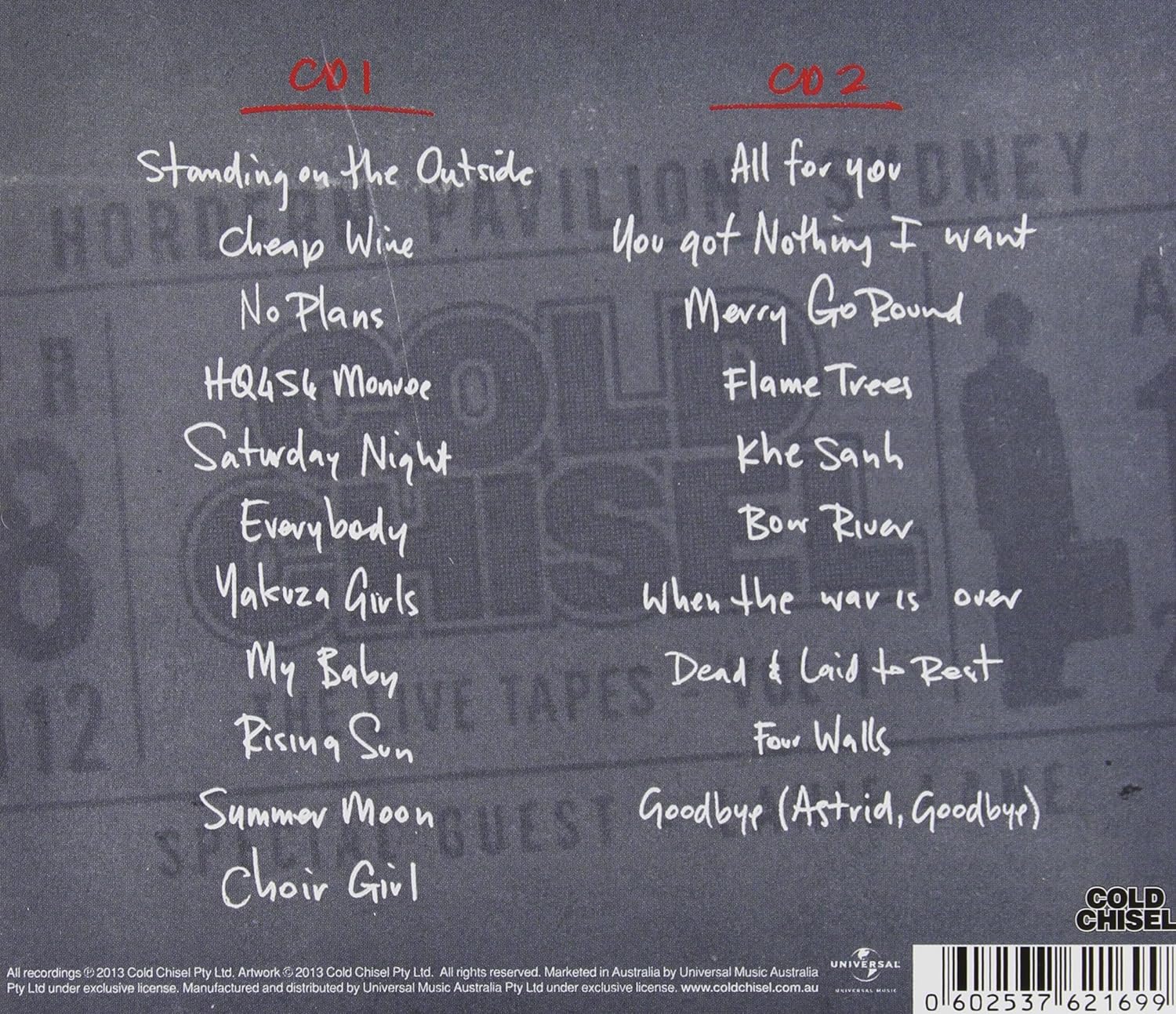 The Live Tapes Vol. 1: Hordern Pavilion. April 18, 2012