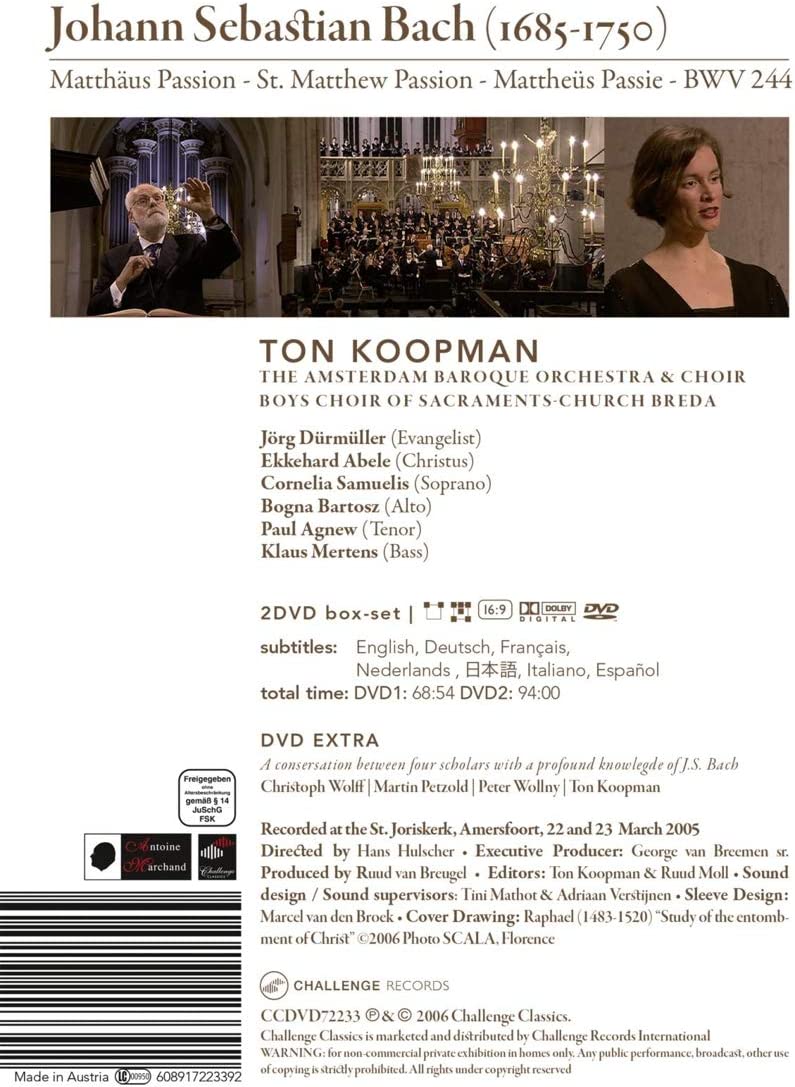 Bach: Matthaus Passion (Ton Koopman)