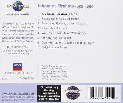 Brahms: German Requiem