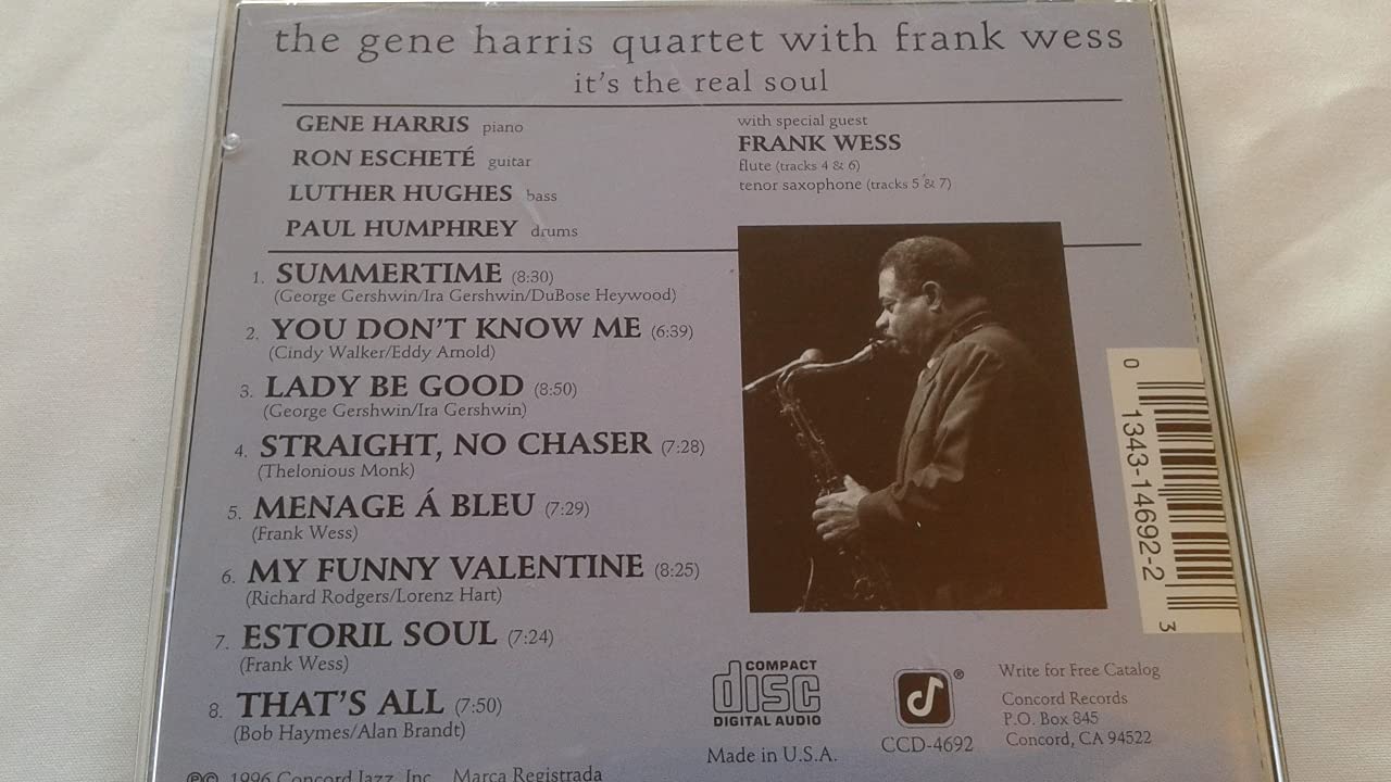Gene Harris Quartet-It`S The Real Soul