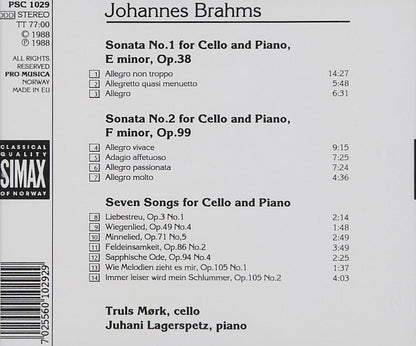 Sonata No. 1 for Cello and Piano (Mork, Lagerspetz)