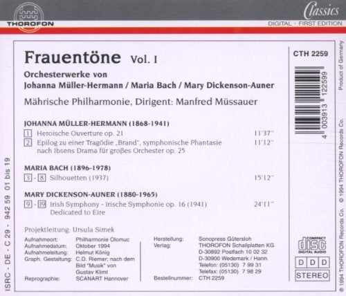 Heroic Overture / Silhouettes / Irish Symphony