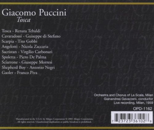 Puccini: Tosca / Tebaldi-Di Stefano 1959