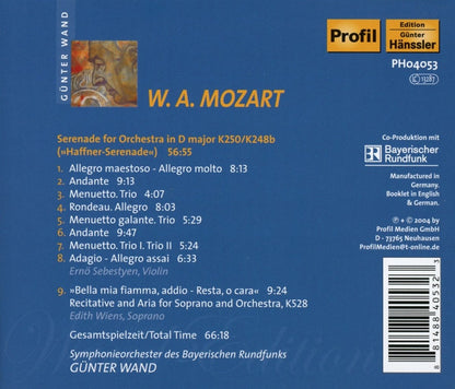 Serenade in D Major (Wand, Wiens, Sebestyen)