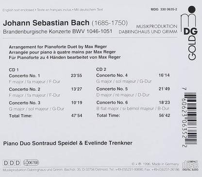 Brandenburgische Konzerte (Für Klavier zu vier Händen bearbeitet von Max Reger