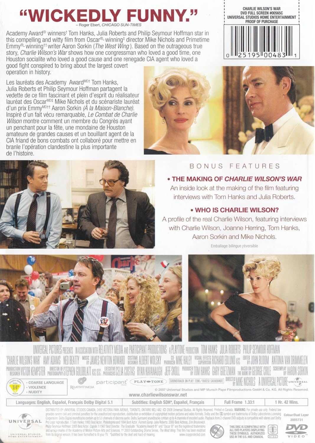 Charlie Wilson's War (Full Screen)