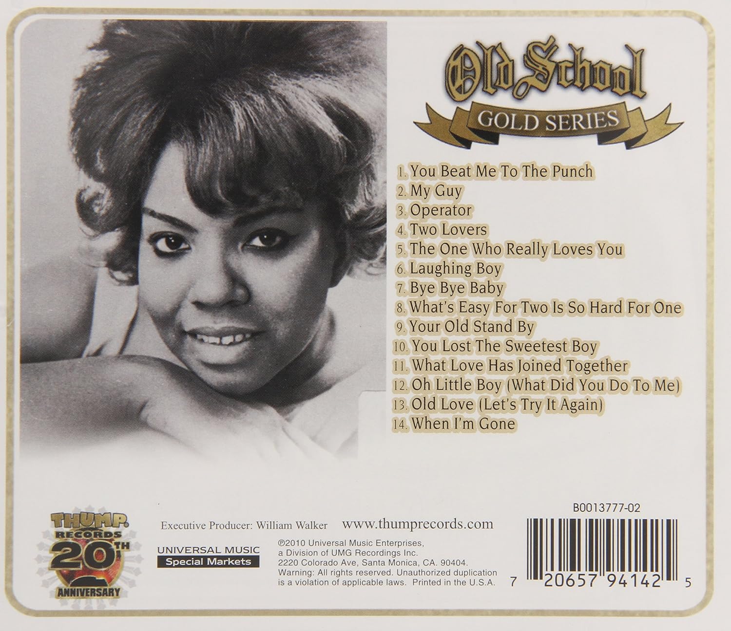 Mary Wells-Old School Gold Series