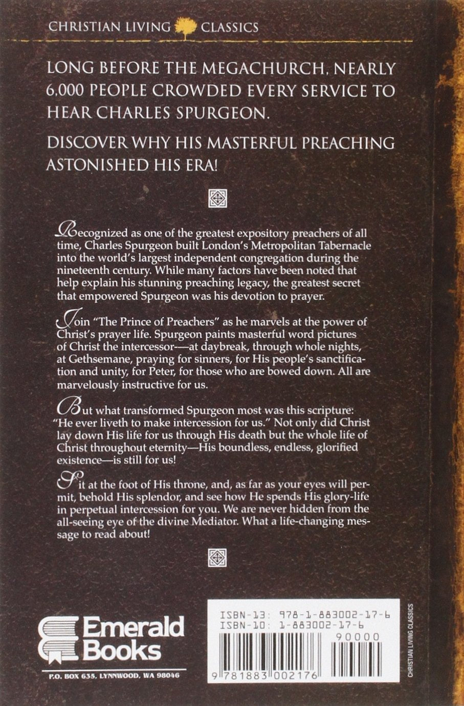 The Power of Christ's Prayer Life (Christian living classics