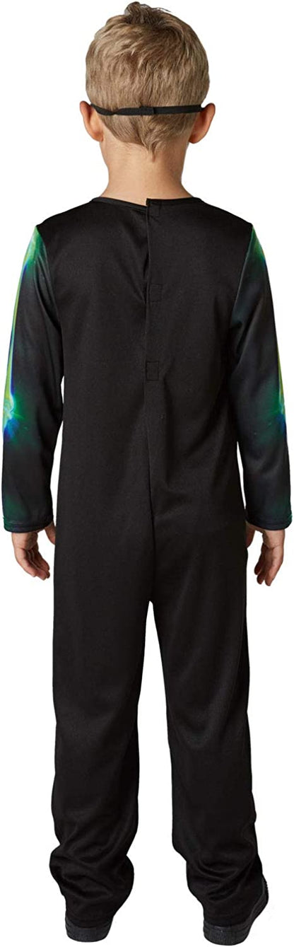 Rubie's Official Neon Skeleton Glow In The Dark Halloweens Kids Costume