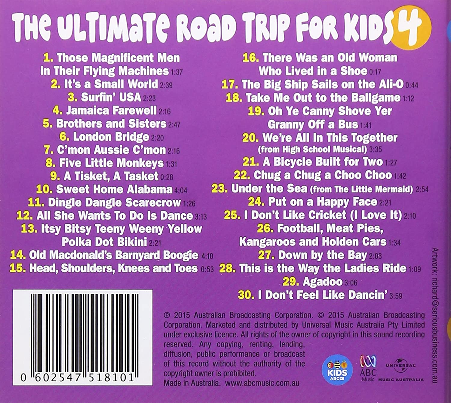 Ultimate Road Trip For Kids Vol 4 / Various
