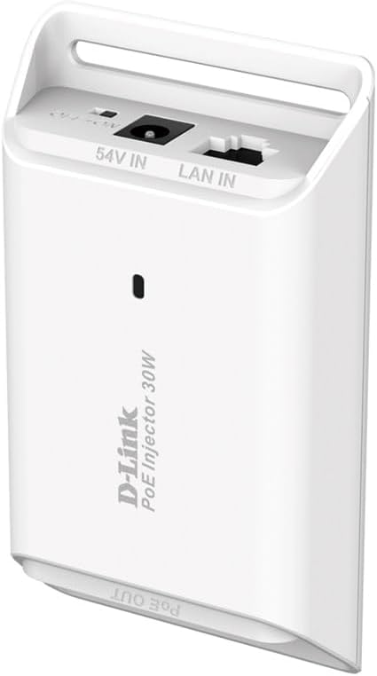 D-Link DPE-301GI 1-Port Gigabit 30 W PoE Injector , White