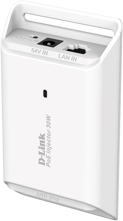 D-Link DPE-301GI 1-Port Gigabit 30 W PoE Injector , White