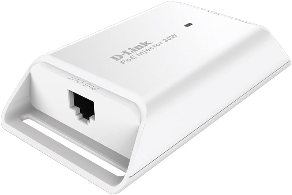 D-Link DPE-301GI 1-Port Gigabit 30 W PoE Injector , White