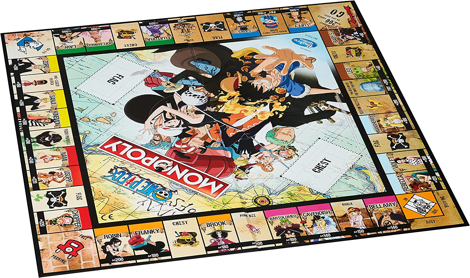 Winning Moves One piece Monopoly Board Game, Tour Dressrosa and join The Straw Hat Crew and advance to Bellamy, Violet, or even Luffy, 2–6 players makes a great gift for anime fans aged 8 plus