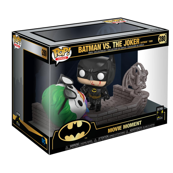 Funko POP! Movie Moment: Batman 80th - Batman and Joker - (1989) - DC Comics - Collectable Vinyl Figure - Gift Idea - Official Merchandise - Toys for Kids & Adults - Comic Books Fans Funko 37250 POP Movie Moment 80th-Batman and Joker (1989) Collectible Fi