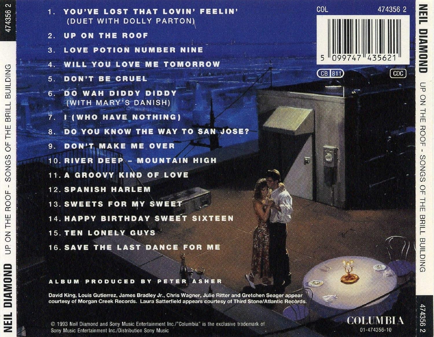 UP ON THE ROOF - SONGS FROM THE BRILL BUILDING