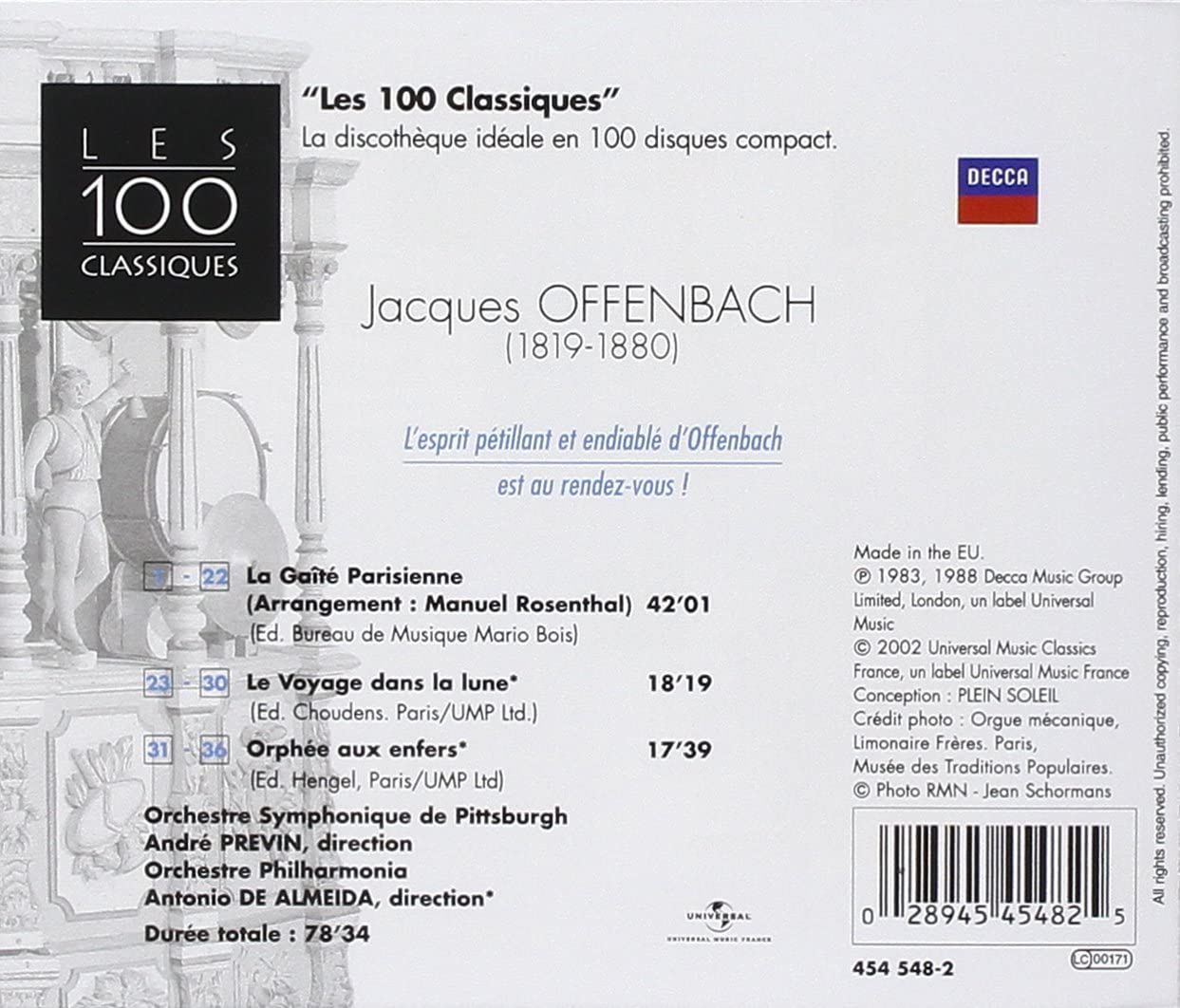 Offenbach: Gaite Parisienne-Orphee