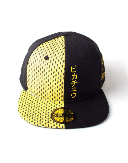 Pokemon Pikachu Snapback Baseball Cap Schwarz One Size Verstellbar