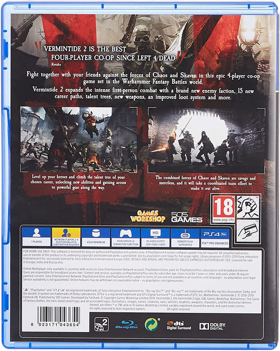 Warhammer Vermintide 2 Deluxe Edition, PS4
