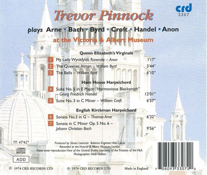 Pinnock At The Victoria und Albert Museum (Arne, Bach, Byrd, Croft, Händel
