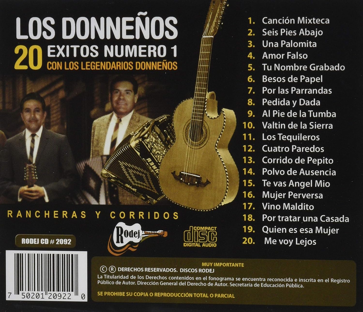 Los Donnenos - 20 Exitos Numero 1