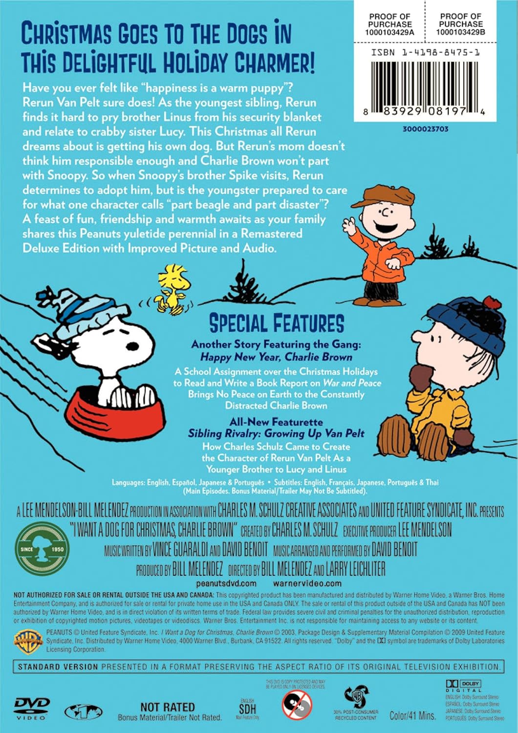 I Want a Dog for Christmas, Charlie Brown