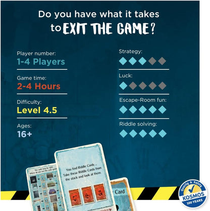 Exit: The Catacombs of Horror | Exit: The Game - A Kosmos Game from Thames & Kosmos | Card-Based, 2-Part at-Home Escape Room Experience for 1 to 4 Players, Ages 16+
