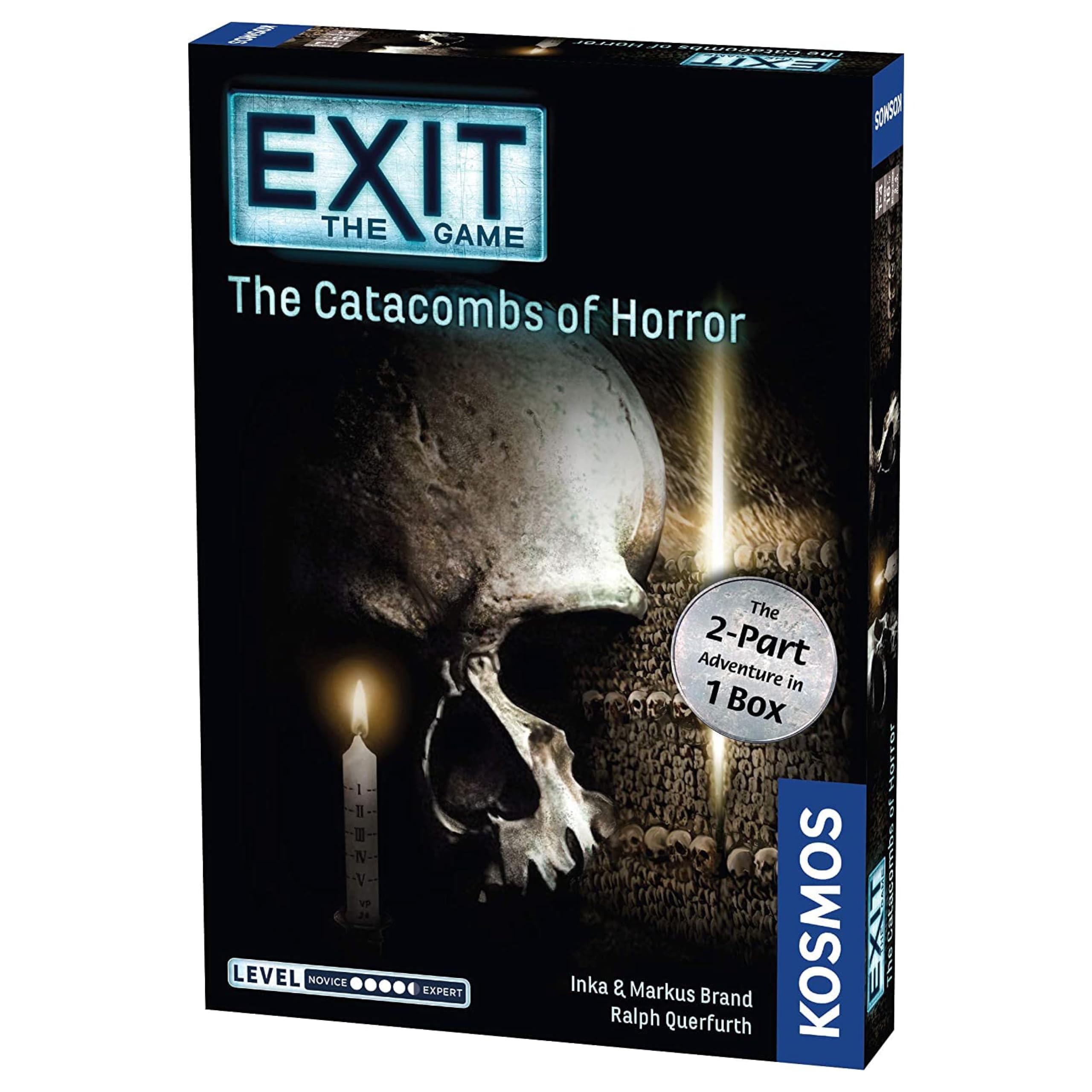 Exit: The Catacombs of Horror | Exit: The Game - A Kosmos Game from Thames & Kosmos | Card-Based, 2-Part at-Home Escape Room Experience for 1 to 4 Players, Ages 16+