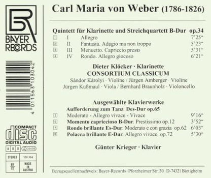 Klarinettenquintett (und ausgewählte Klavierwerke