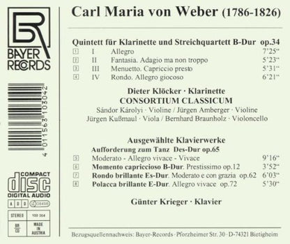 Klarinettenquintett (und ausgewählte Klavierwerke