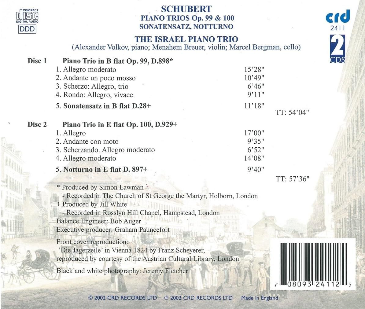 Schubert: Piano Trios, Op. 99 & 100/Sonatensatz/Notturno