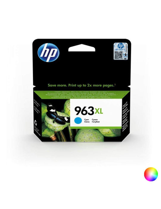 HP 3JA27AE 963XL High Yield Original Ink Cartridge, Cyan, Single Pack