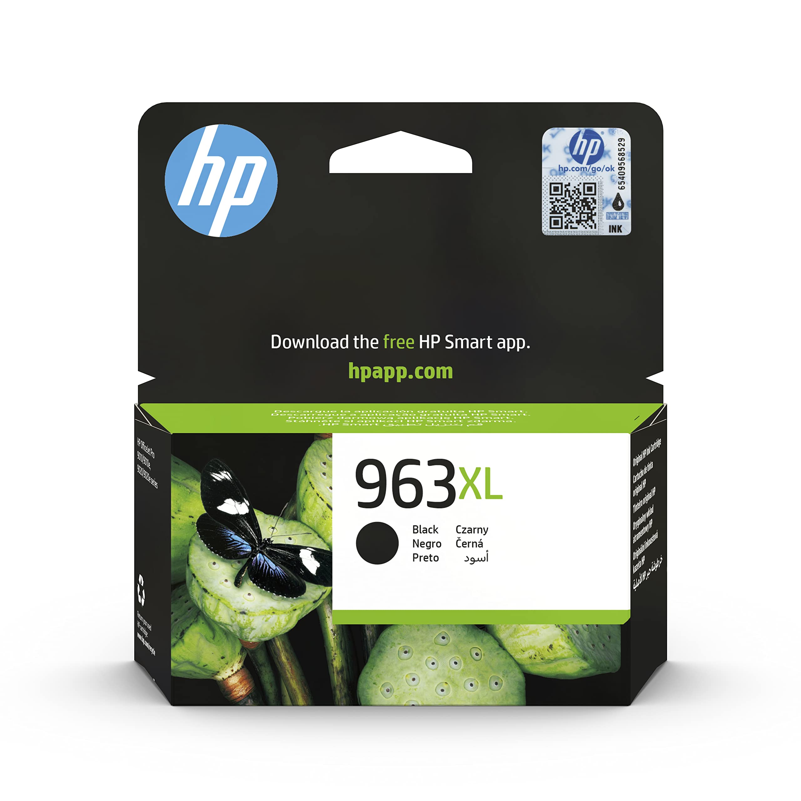 HP 3JA30AE 963XL High Yield Original Ink Cartridge, Black, Single Pack