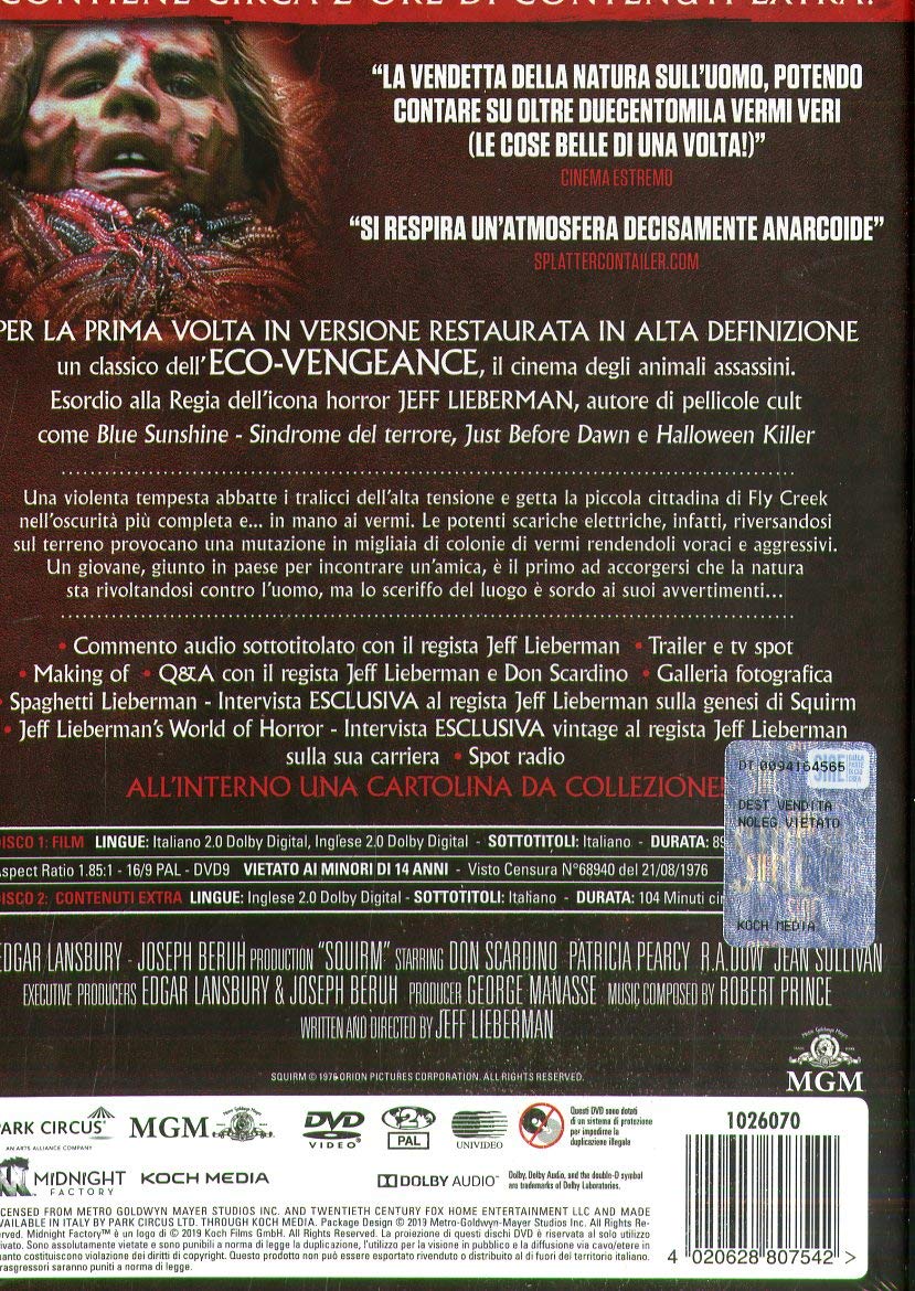 Squirm- I Carnivori Venuti Dalla Savana (Limited Edition) (2 DVD