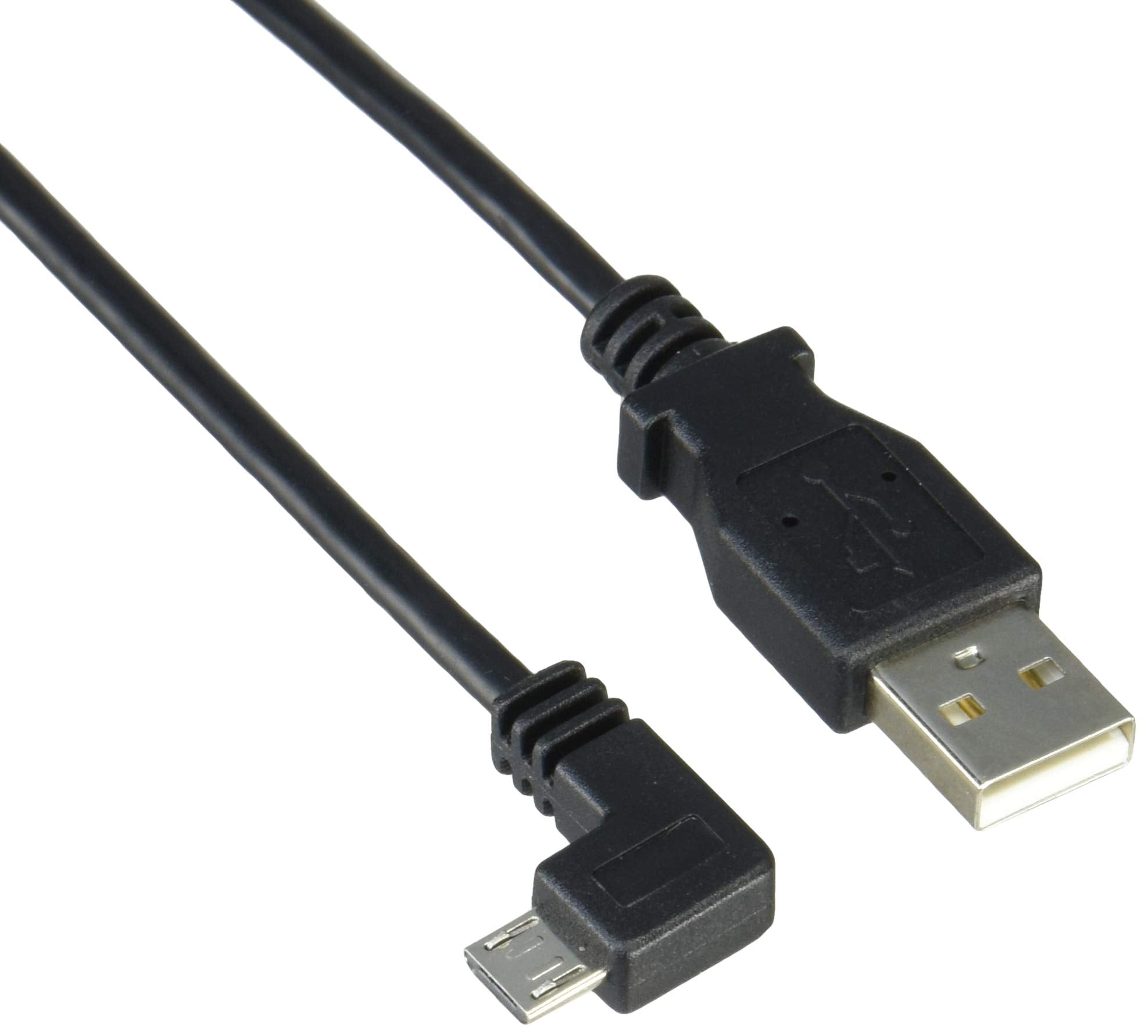 StarTech.com Left Angle Micro USB Cable – 1 ft / 0.5m – 90 degree – USB Cord – USB Charger Cable – USB to Micro USB Cable (USBAUB50CMLA
